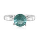 Anillo en plata con Fluorita verde
