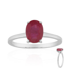 Anillo en plata con Rubí de Bemainty