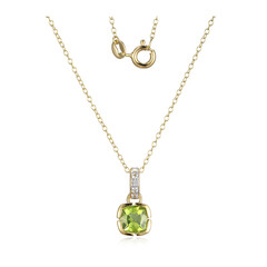 Collar en plata con Peridoto