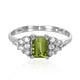 Anillo en plata con Turmalina cuprífera