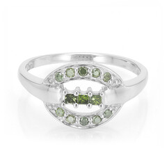 Anillo en plata con Diamante fantasía