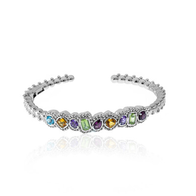 Brazalete en plata con Rodolita (Dallas Prince Designs)