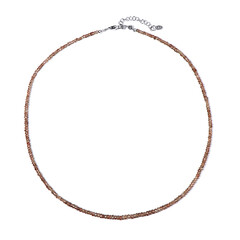 Collar en plata con Zircón champán
