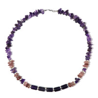 Collar en plata con Amatista (Riya)
