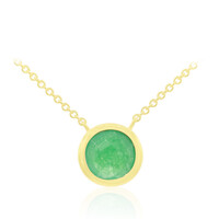 Collar en plata con Jade verde