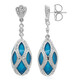 Pendientes en plata con Marcasita cromada (Dallas Prince Designs)