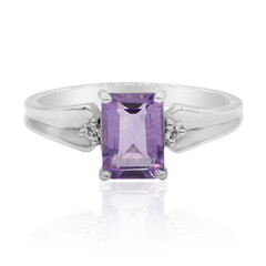 Anillo en plata con Amatista