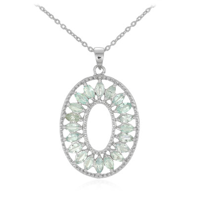 Collar en plata con Turmalina Paraíba de Brasil