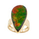 Anillo en oro con Ammolita (de Melo)