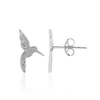 Pendientes en plata con Diamante I3 (I)