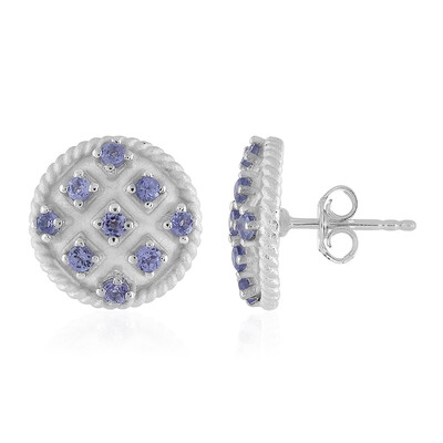 Pendientes en plata con Tanzanita