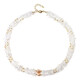 Collar en plata con Hematita dorada