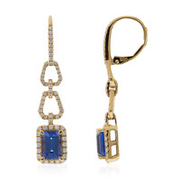 Pendientes en oro con Tanzanita AAA (CIRARI)