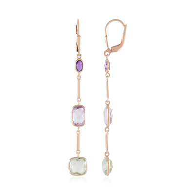 Pendientes en plata con Amatista Rosa de Francia (KM by Juwelo)
