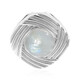 Colgante en plata con Piedra de Luna arcoíris (MONOSONO COLLECTION)