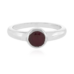 Anillo en plata con Rubí