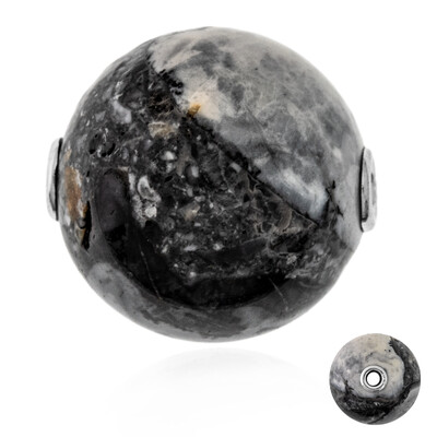 Colgante en plata con Jaspe maligano (MONOSONO COLLECTION)