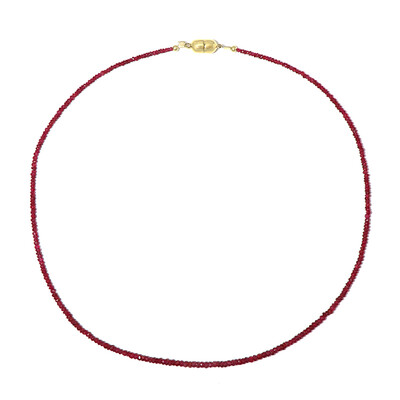 Collar en plata con Espinela roja noble (Adela Silber)