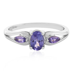 Anillo en plata con Tanzanita