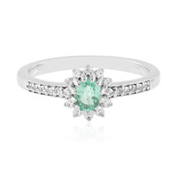 Anillo en plata con Esmeralda de Colombia