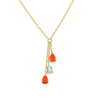 Collar en plata con Cornalina