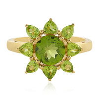 Anillo en plata con Peridoto