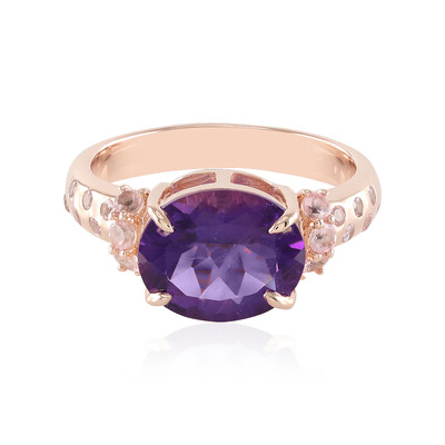 Anillo en plata con Amatista de Siberia (Adela Silber)