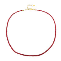 Collar en plata con Espinela roja noble