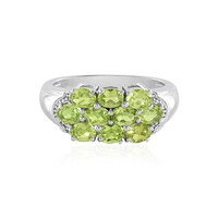 Anillo en plata con Peridoto