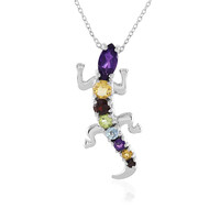 Collar en plata con Amatista de Zambia