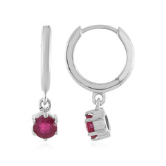 Pendientes en plata con Rubí de Madagascar