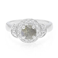 Anillo en plata con Espectrolita