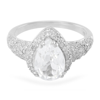 Anillo en plata con Topacio glacial