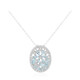 Collar en plata con Topacio azul cielo
