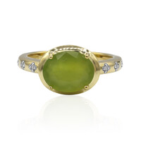 Anillo en oro con Ópalo verde de Brasil (Tenner Diniz)