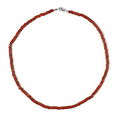 Collar en plata con Jaspe rojo