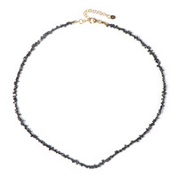 Collar en plata con Diamante negro