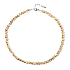Collar en plata con Perla de lava dorada