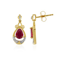 Pendientes en plata con Rubí de Madagascar