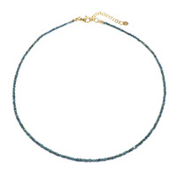 Collar en plata con Diamante azul
