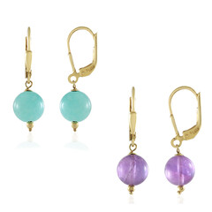 Pendientes en plata con Amazonita
