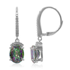 Pendientes en plata con Cuarzo místico