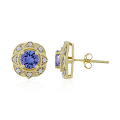Pendientes en oro con Tanzanita (Adela Gold)