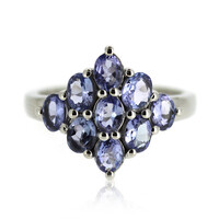 Anillo en plata con Tanzanita