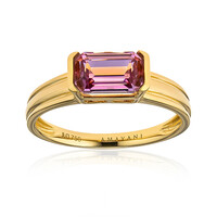 Anillo en oro con Diáspora rosa (AMAYANI)