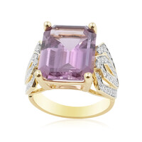 Anillo en oro con Diáspora rosa (AMAYANI)