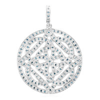 Colgante en plata con Diamante fantasía