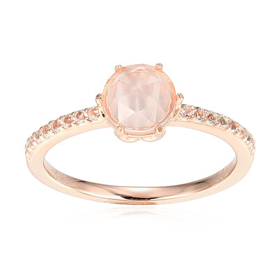 Anillo en plata con Cuarzo rosa