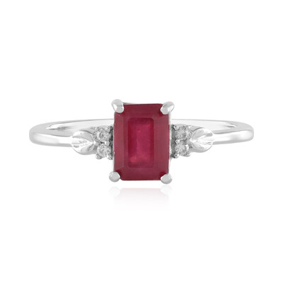 Anillo en plata con Rubí de Bemainty
