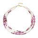 Collar en plata con Rubí de Mozambique (Riya)